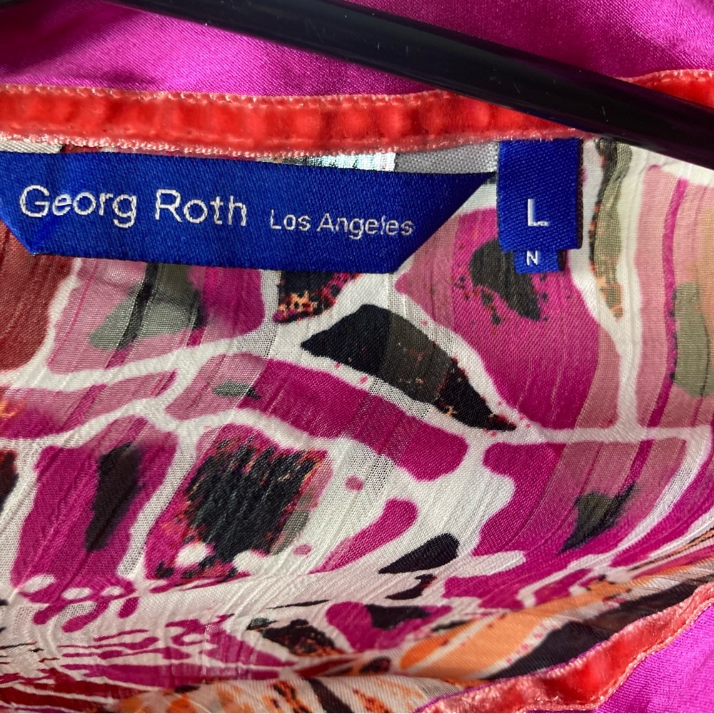 Georg Roth Blouse W/ Turn Cuff Size Large - Picture 4 of 8